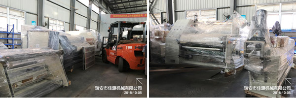 a máquina de revestimento enviou para o cliente de guangzhou
