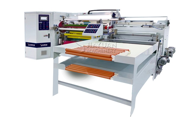 máquina de rebobinagem totalmente automática de três eixos